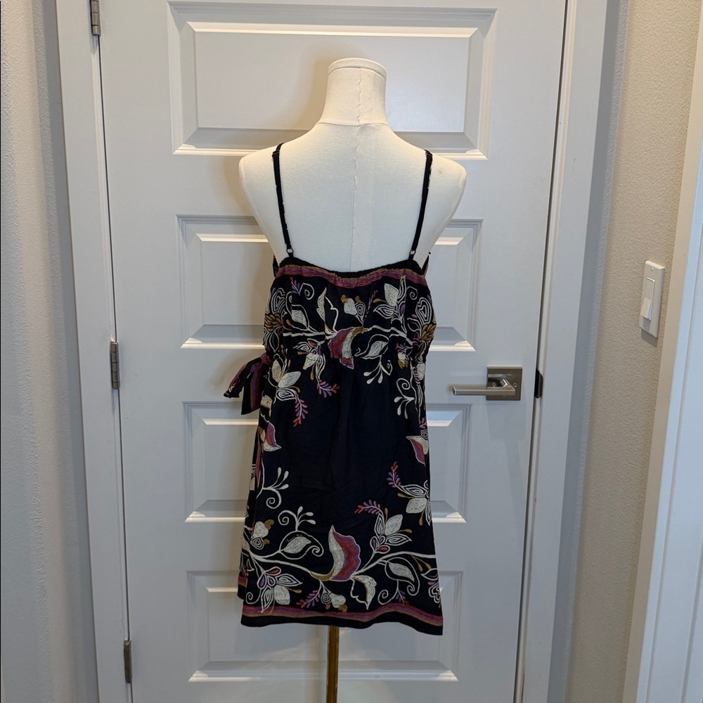 FARM Rio Black Floral Mini Dress Size L - Picture 10 of 11
